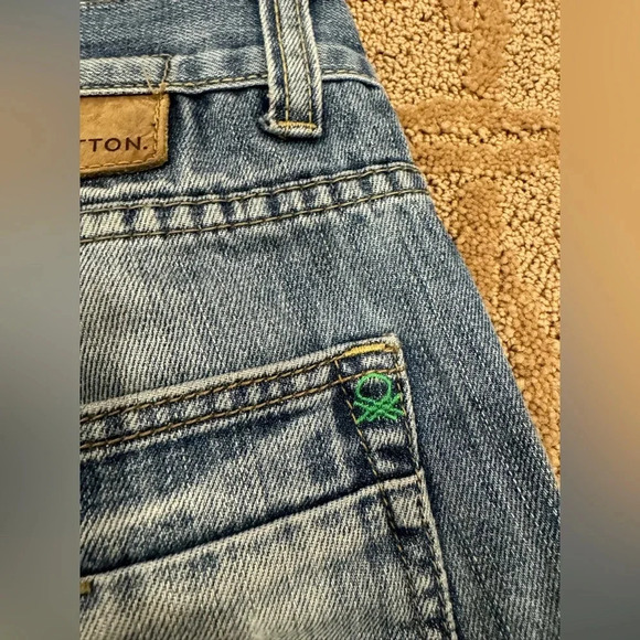 Vtg United Colors Benetton Boot Cut Jeans Denim Jeans 30x29 - Picture 1 of 16
